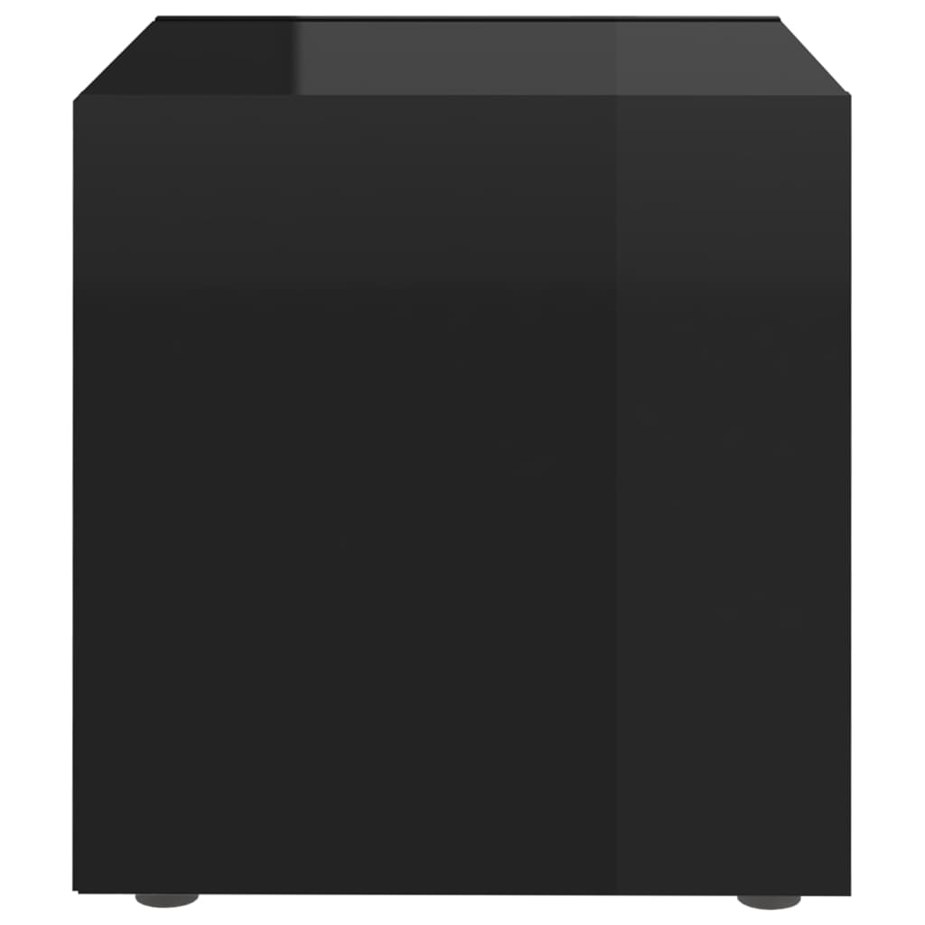 vidaXL TV skrinky 2 ks lesklé čierne 37x35x37 cm drevotrieska