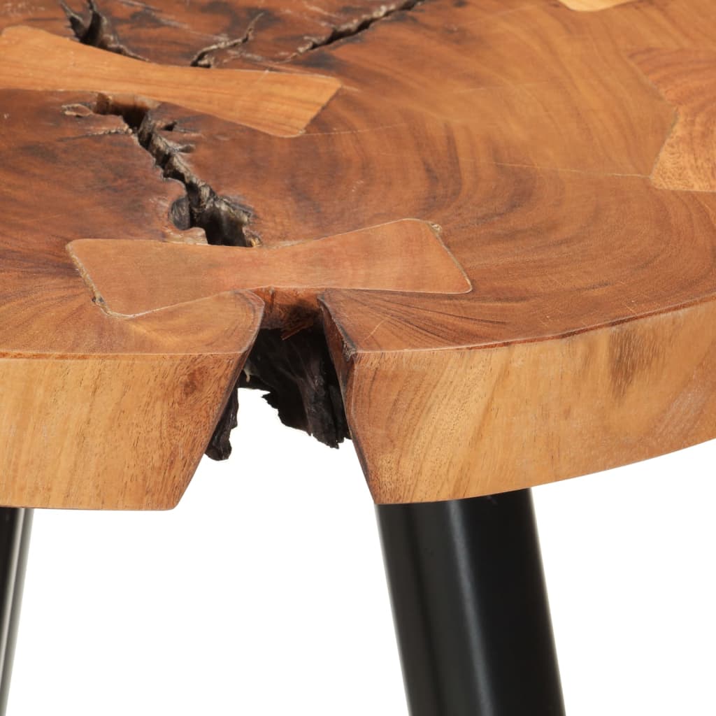 vidaXL Barový stôl s dizajnom polienok Ø53x105 cm masívna akácia