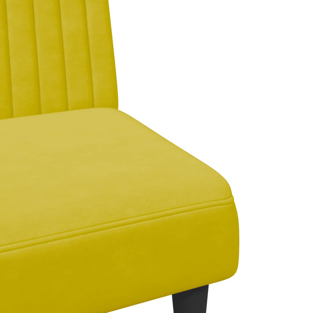 vidaXL 2-dielna sedacia súprava žltá zamat