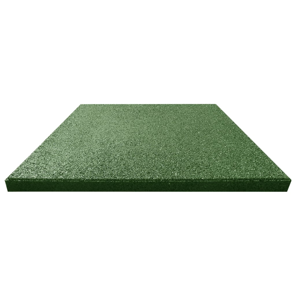 vidaXL Protipádové dlaždice 18 ks zelené 50x50x3 cm gumené