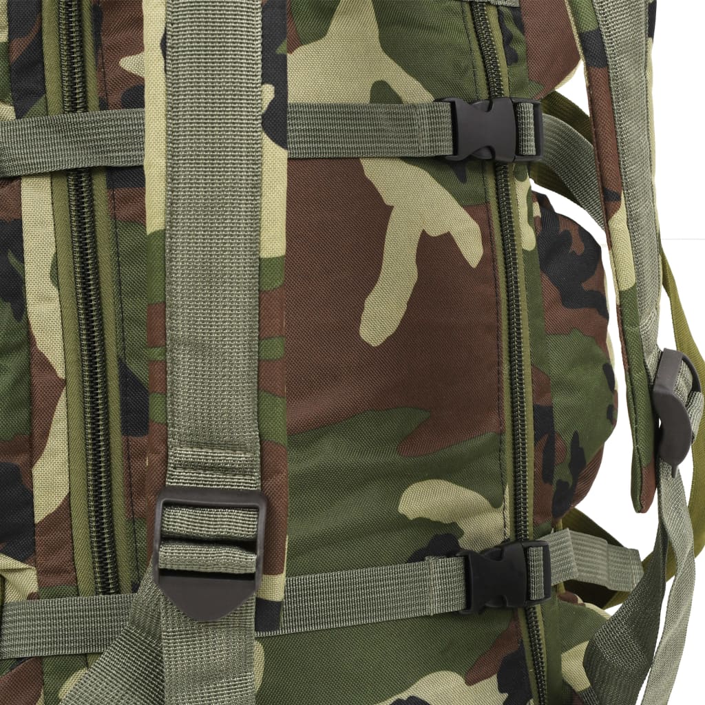 vidaXL Športová taška 3 v 1, army štýl 90 l, maskáčová