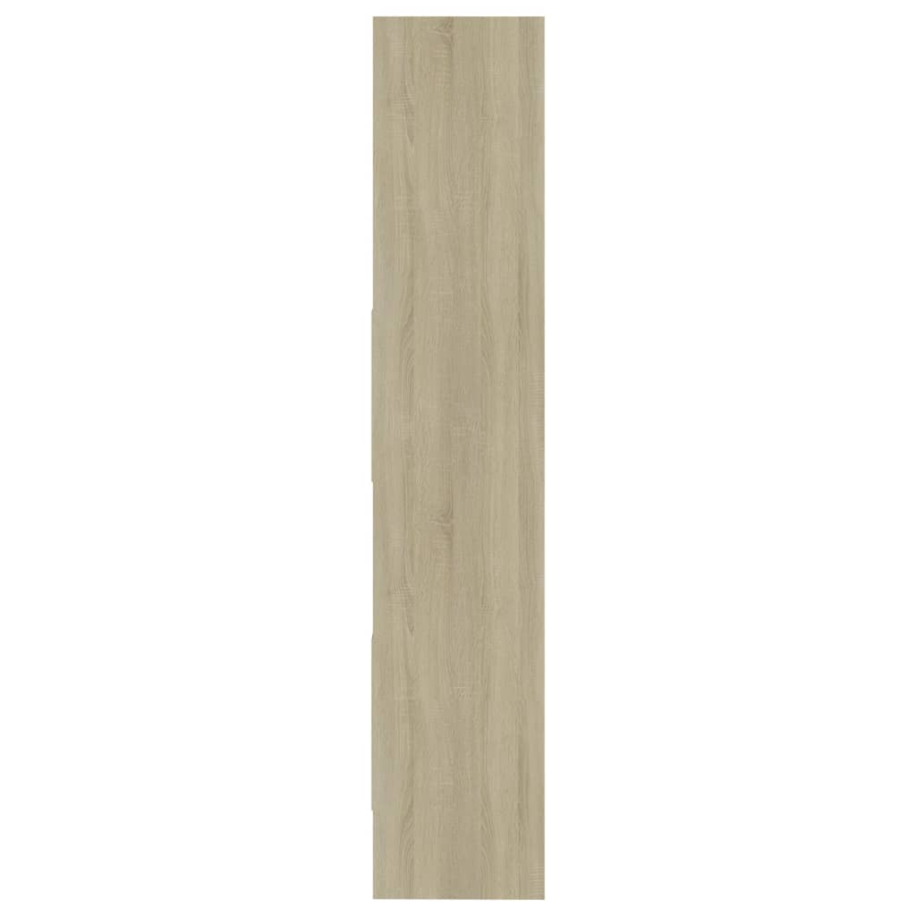 vidaXL Knižnica, dub sonoma 40x35x180 cm, kompozitné drevo