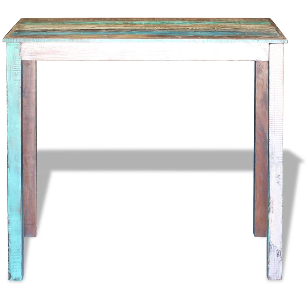 vidaXL Barový stôl, recyklovaný masív 115x60x107 cm
