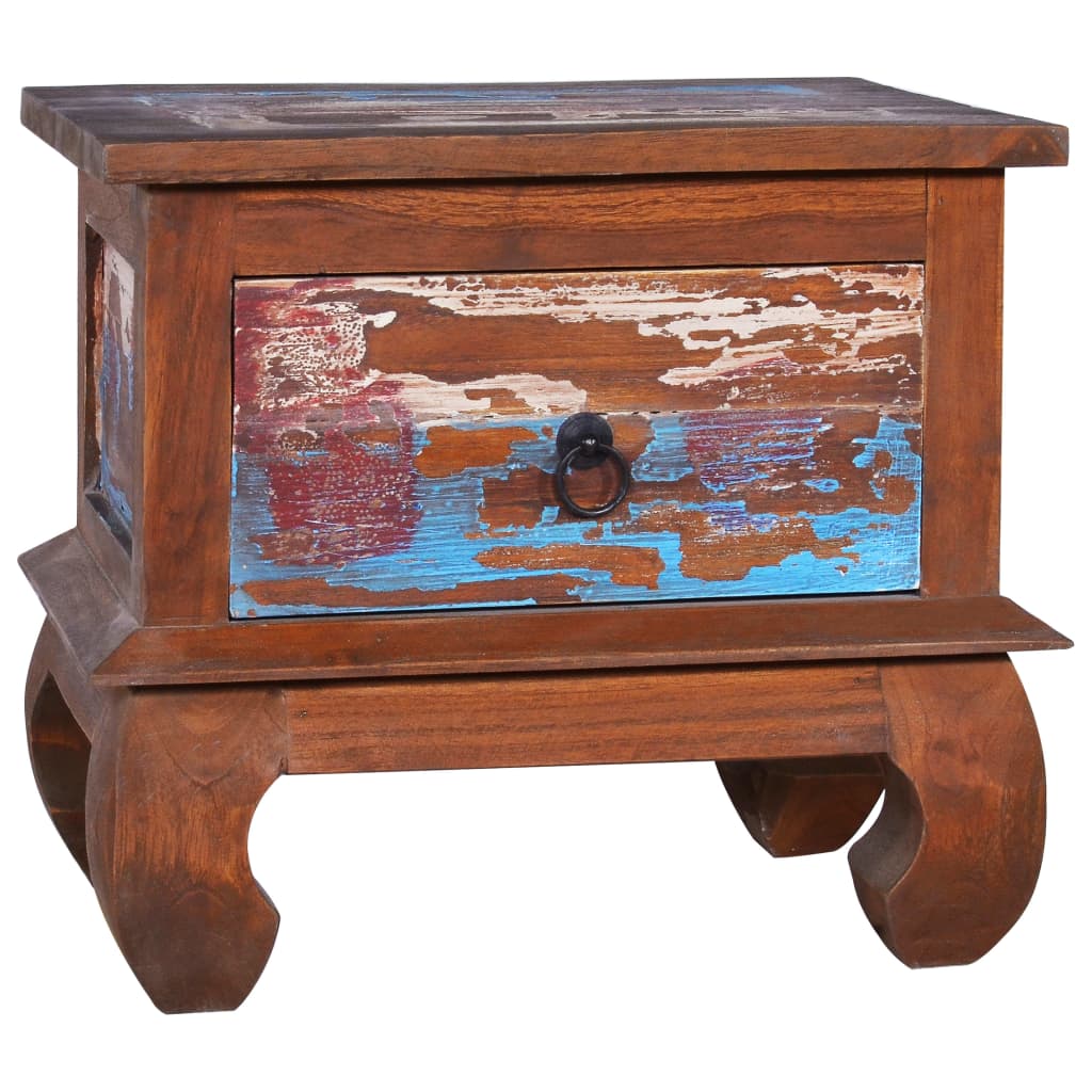 vidaXL Nočný stolík 45x35x40 cm recyklované teakové drevo