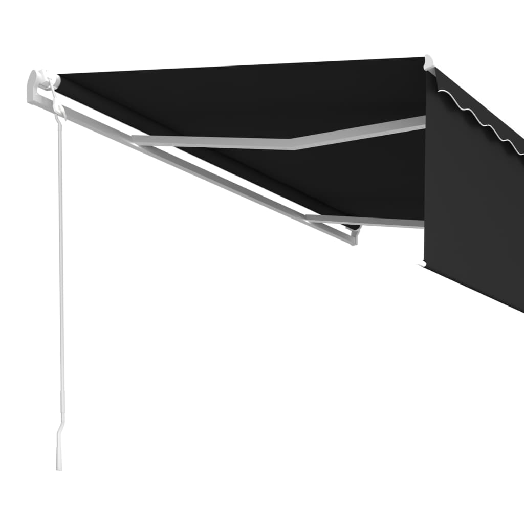 vidaXL Automatická markíza s tienidlom 5x3 m antracitová