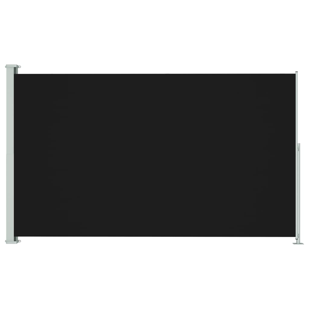 vidaXL Zaťahovacia bočná markíza na terasu 200x300 cm čierna