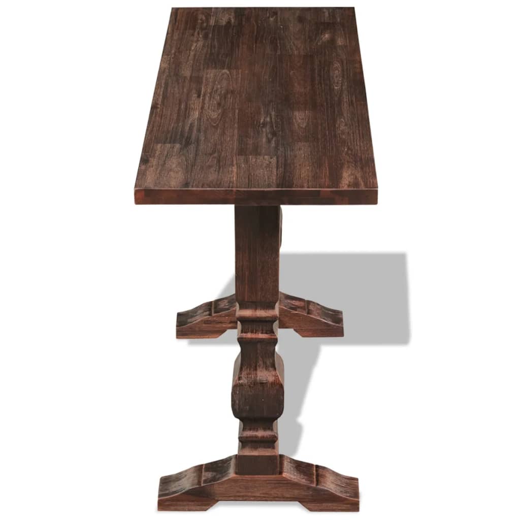 vidaXL Prístavný stolík z akáciového dreva s podstavcom, 100x40x75 cm