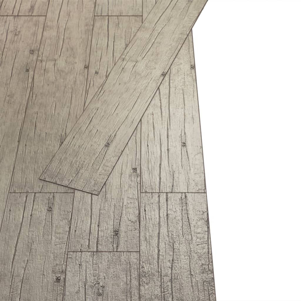 vidaXL Samolepiace podlahové dosky z PVC 5,02 m², 2 mm, vyblednutý dub