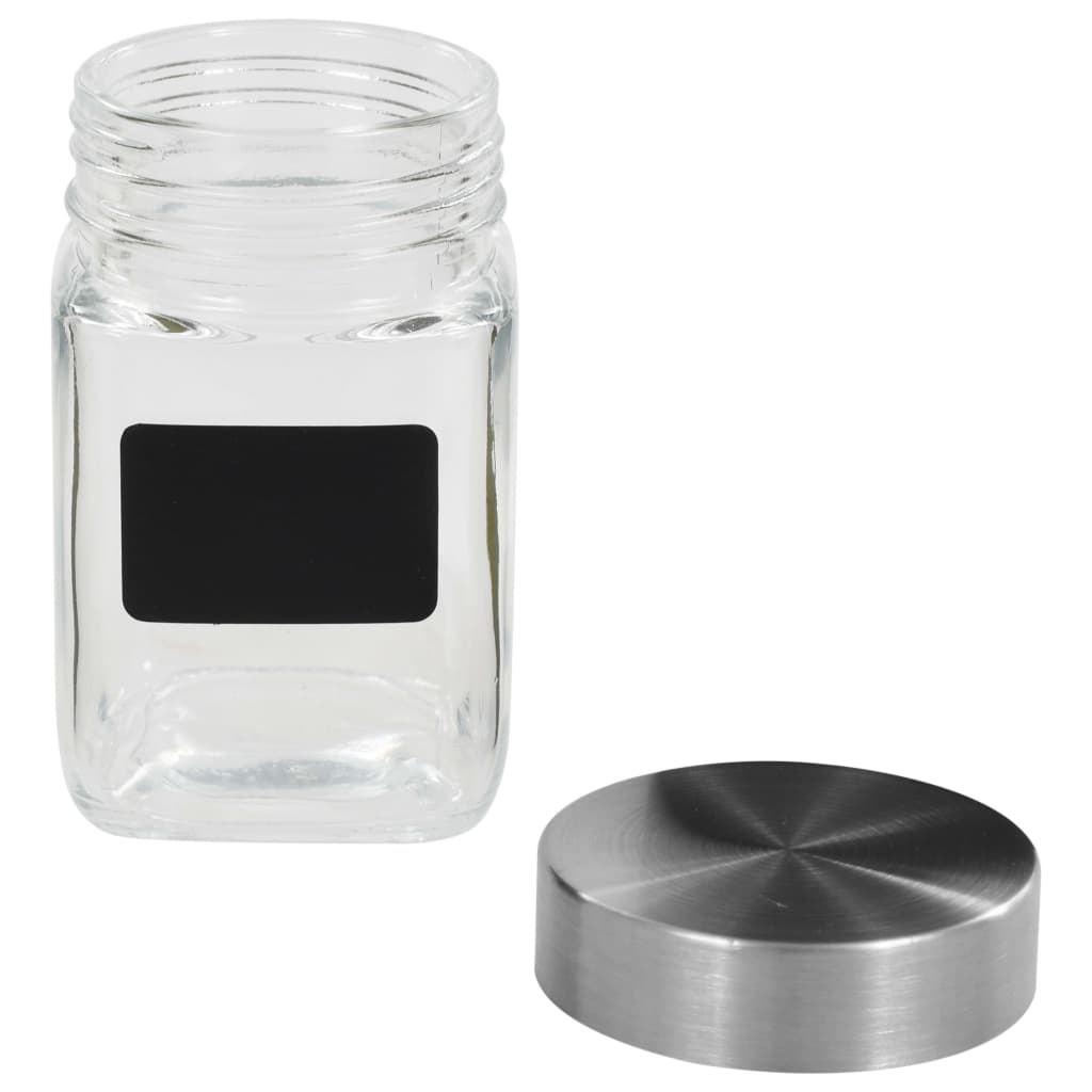 vidaXL Skladovacie poháre s nálepkou 24 ks 300 ml