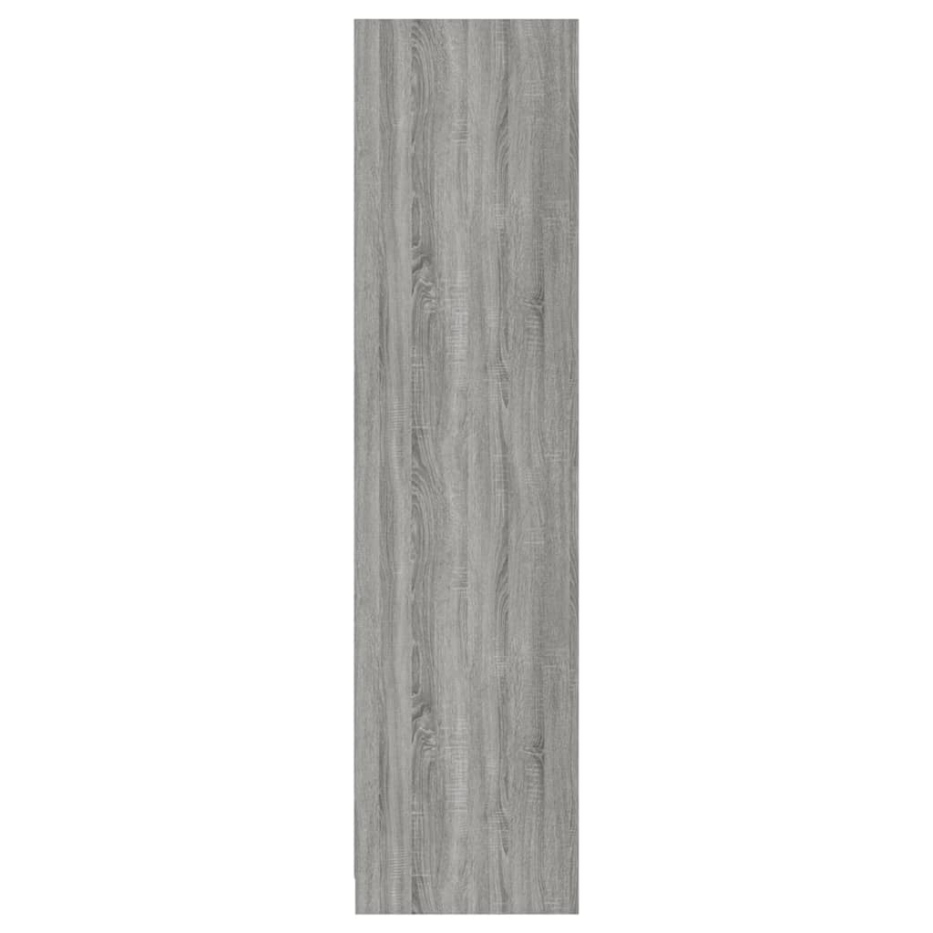 vidaXL Šatník so zásuvkami sivý sonoma 50x50x200 cm spracované drevo