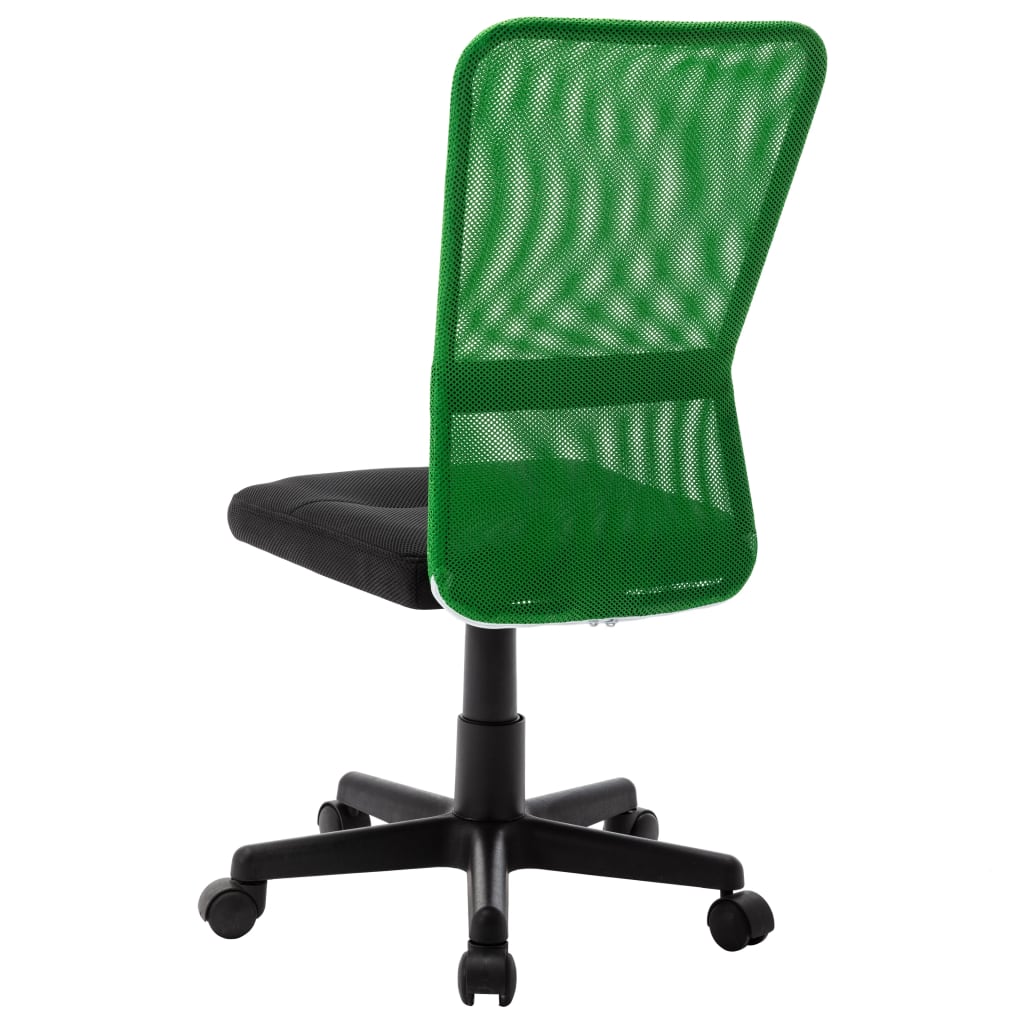 vidaXL Kancelárska stolička čierna a zelená 44x52x100 cm sieťovinová látka