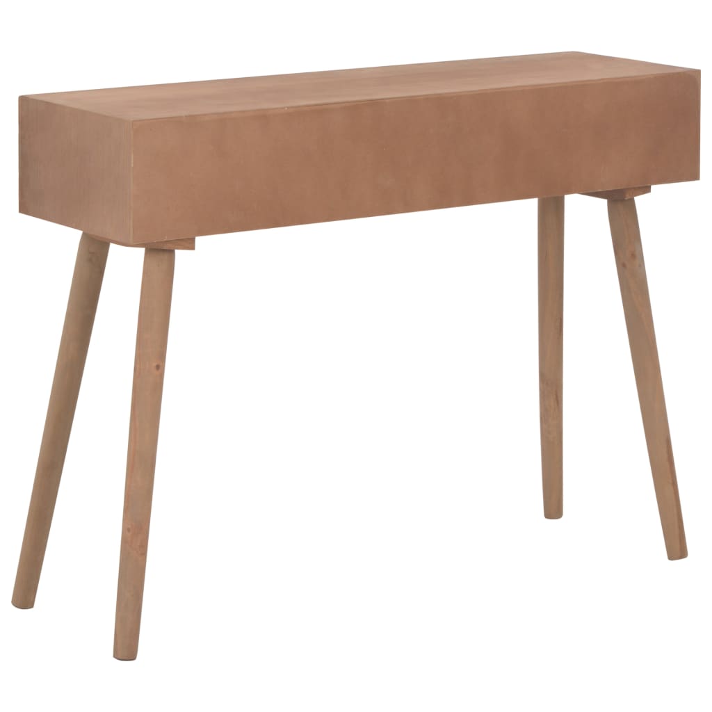 vidaXL Konzolový stolík s 3 zásuvkami 100x30x73 cm masívne borovicové drevo