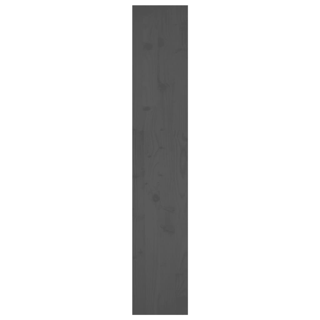 vidaXL Knižnica/deliaca stena sivá 80x30x167,4 cm masívna borovica