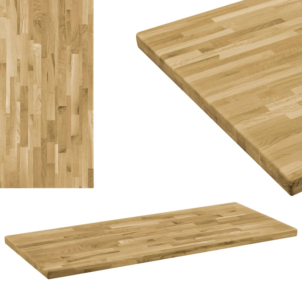 vidaXL Stolová doska dubové drevo obdĺžniková 44 mm 120x60 cm