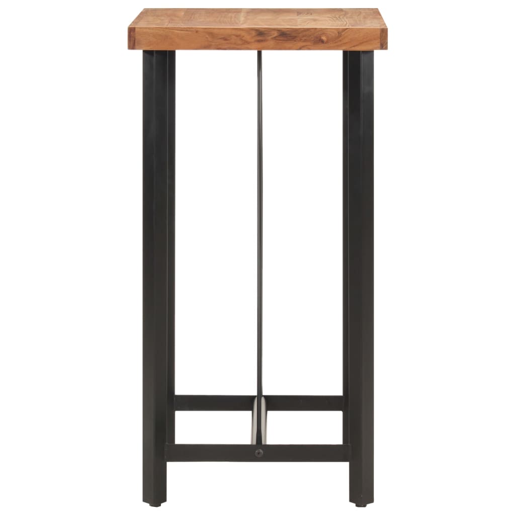 vidaXL Barový stôl 55x55x107 cm masívna akácia a železo