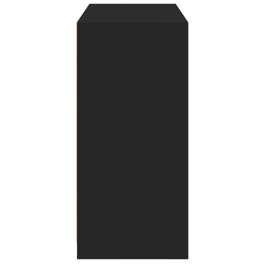 vidaXL Šatník čierny 77x48x102 cm kompozitné drevo