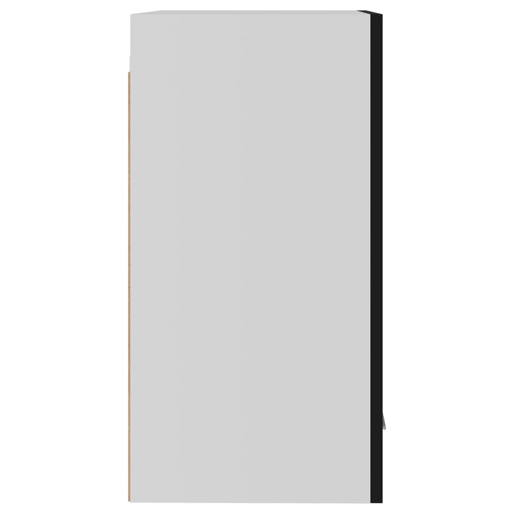 vidaXL Závesná skrinka, čierna 39,5x31x60 cm, kompozitné drevo