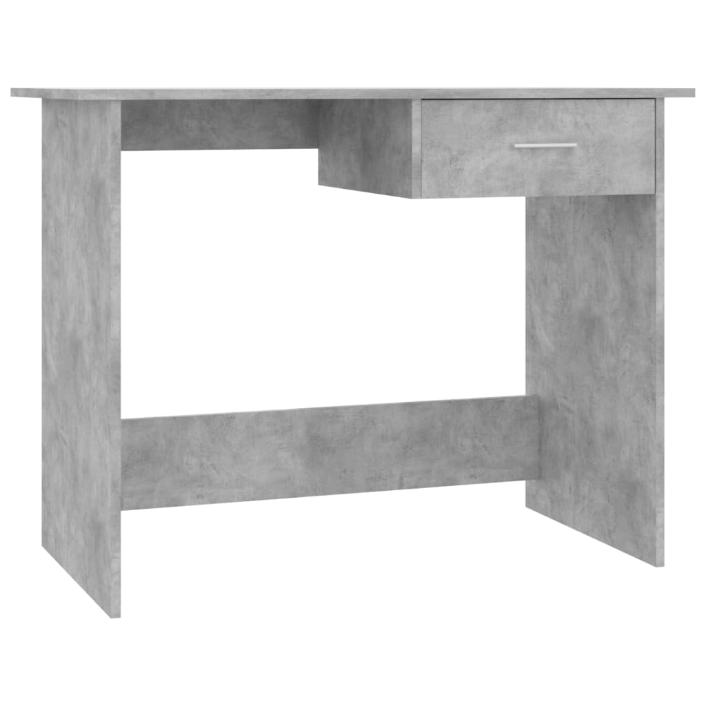 vidaXL Stôl betónovo-sivý 100x50x76 cm drevotrieska