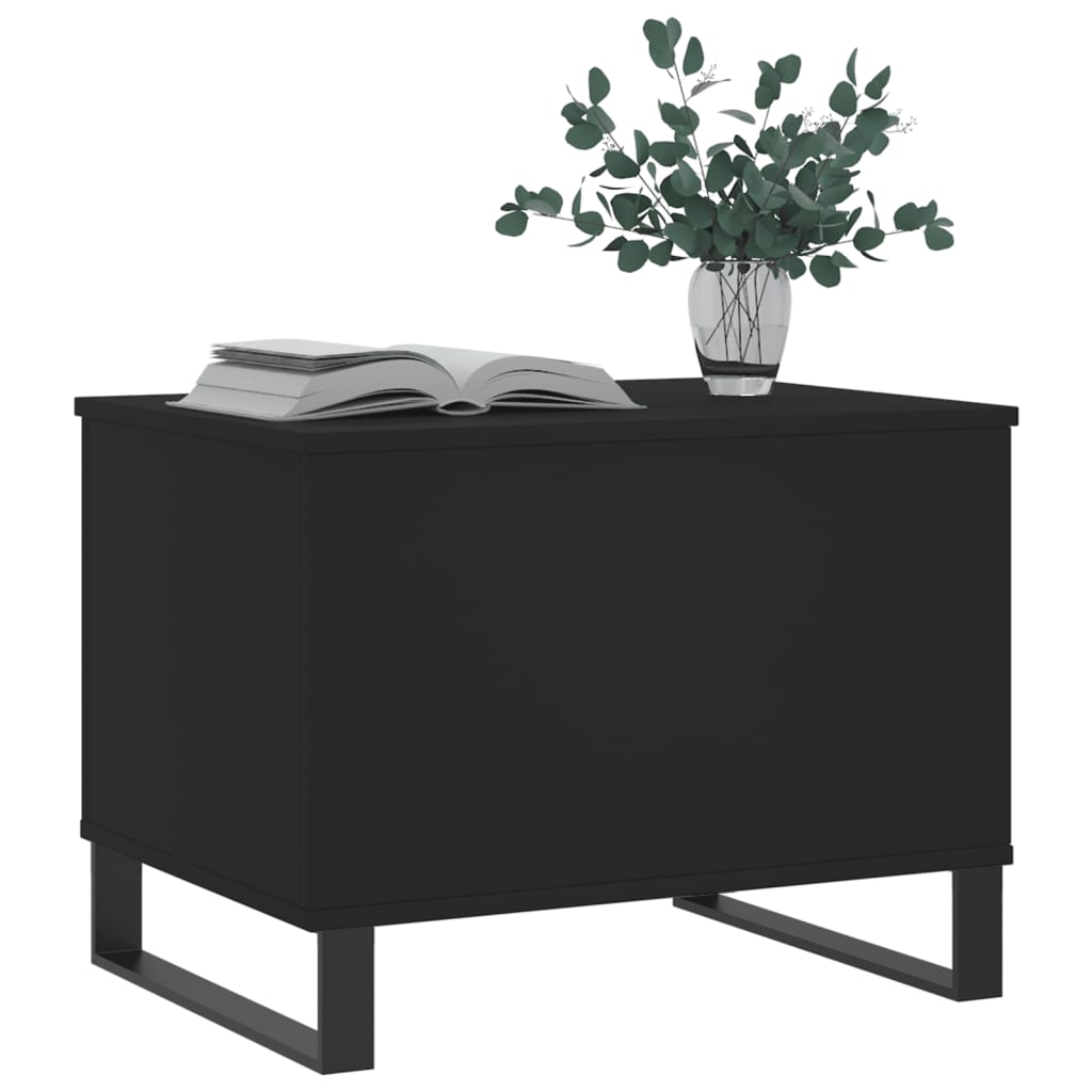 vidaXL Konferenčný stolík čierny 60x44,5x45 cm spracované drevo