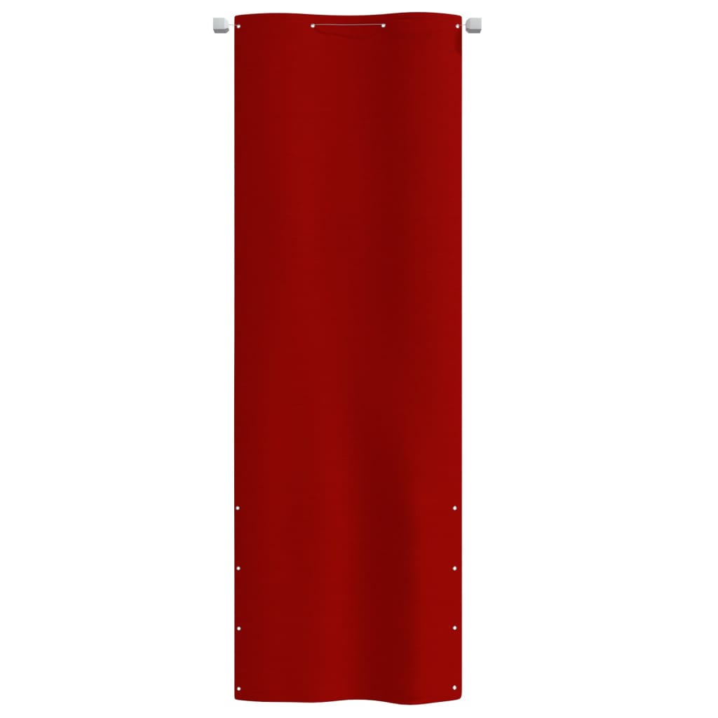 vidaXL Balkónová markíza červená 80x240 cm oxfordská látka