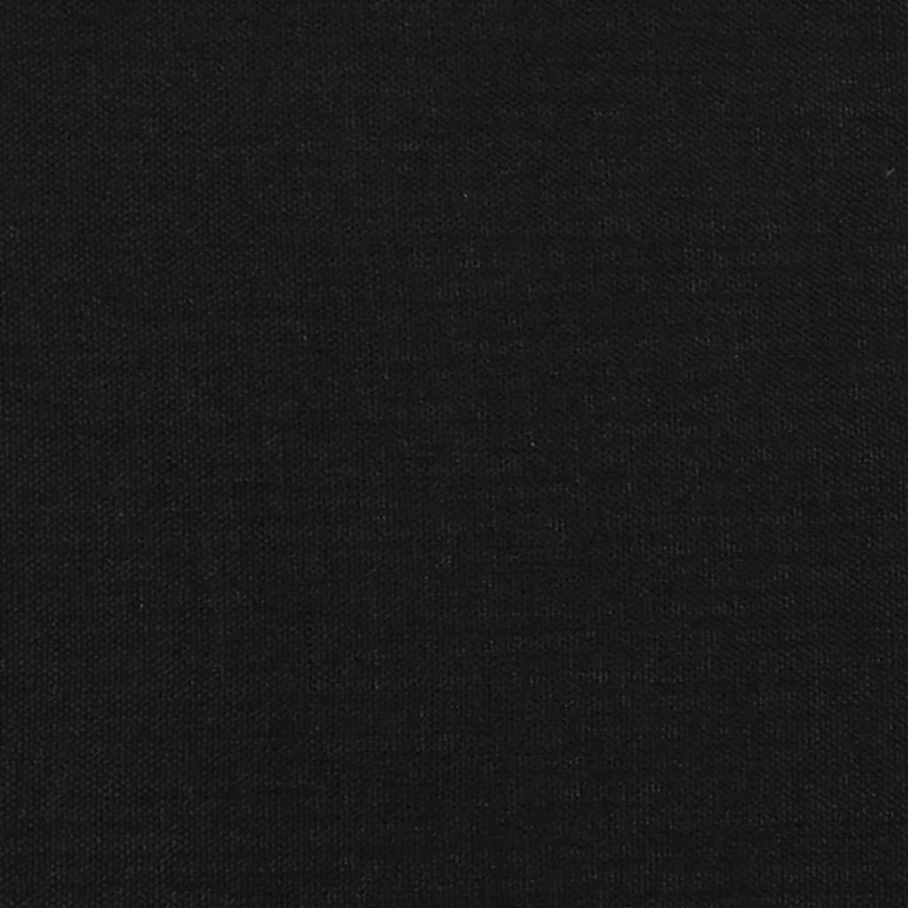 vidaXL Posteľný rám s čelom čierny 90x200 cm látka