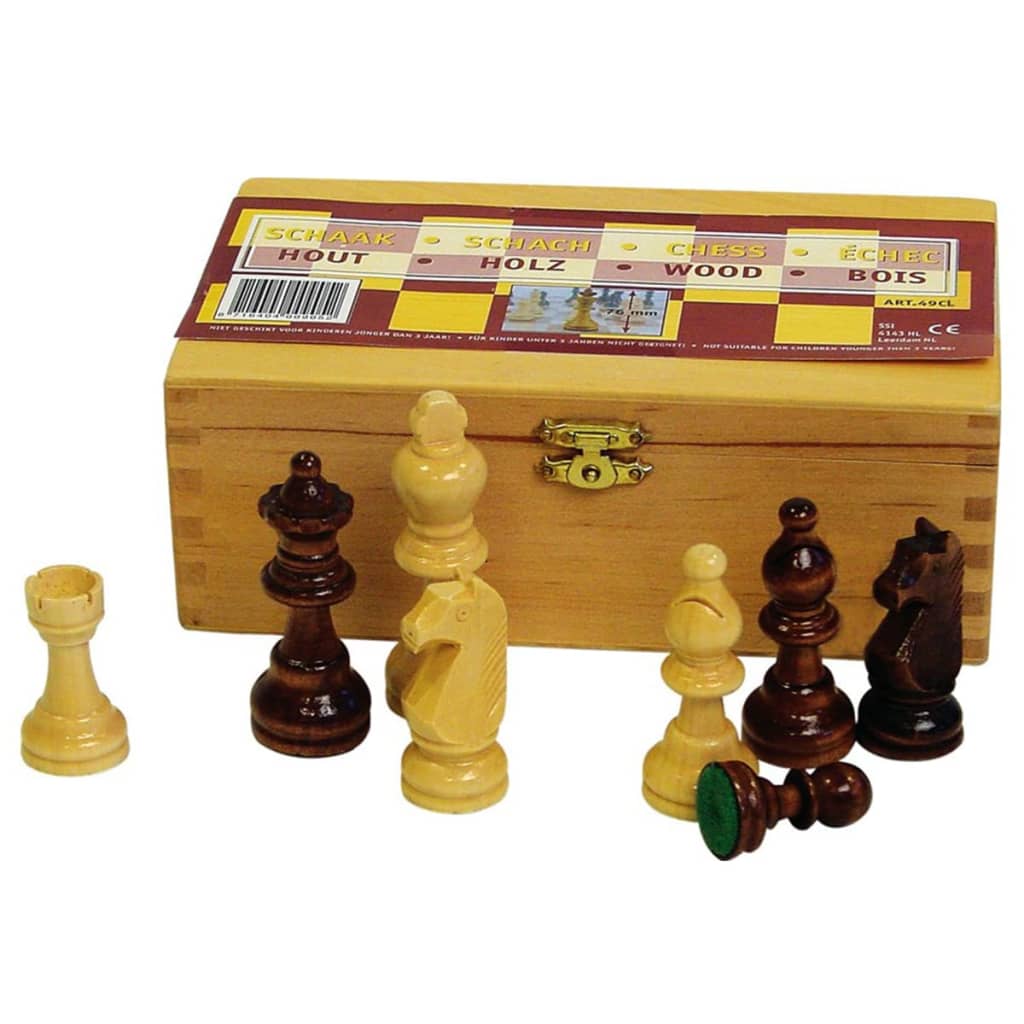 Abbey Game Šachové figúrky 87 mm čierne/biele 49CL