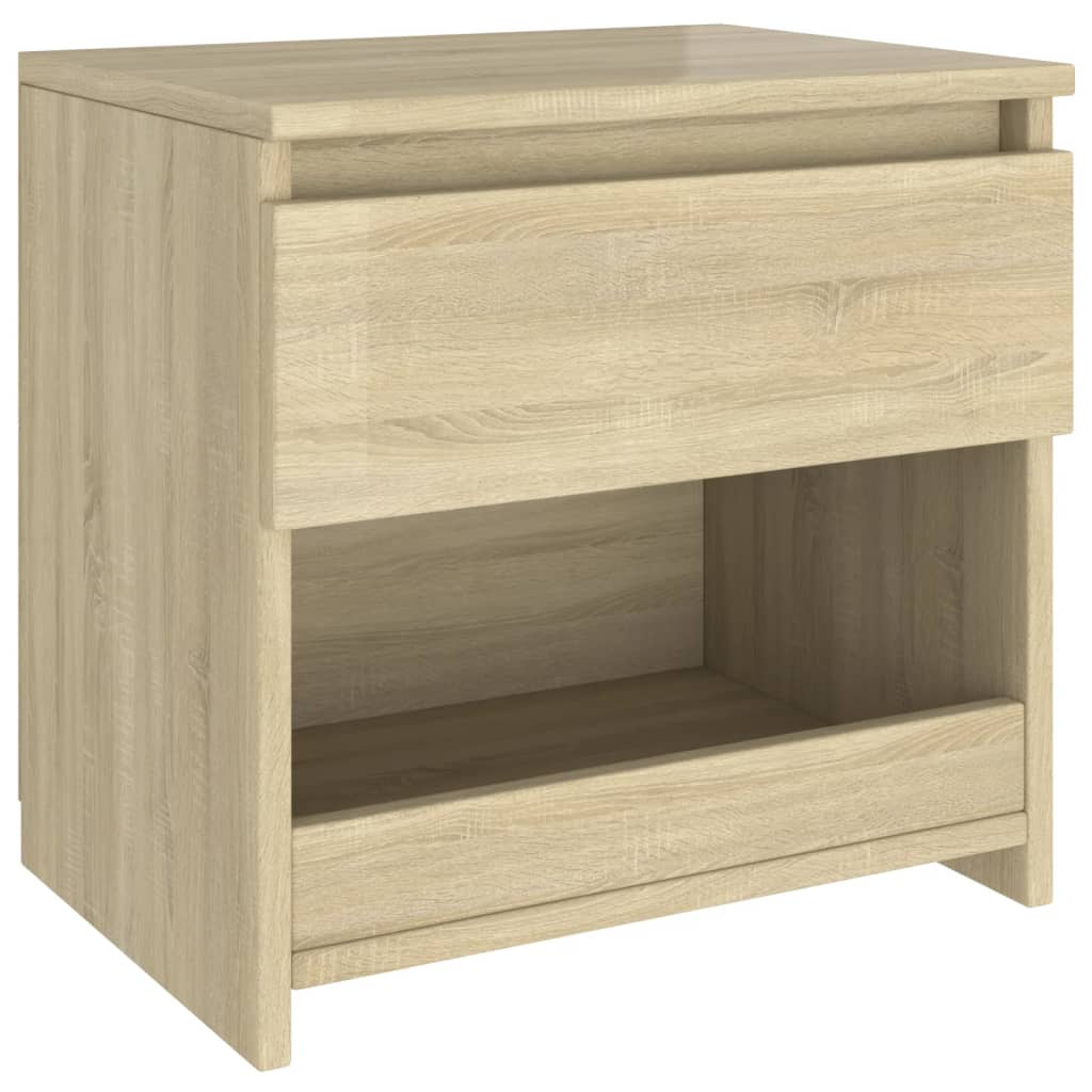 vidaXL Nočný stolík, dub sonoma 40x30x39 cm, kompozitné drevo