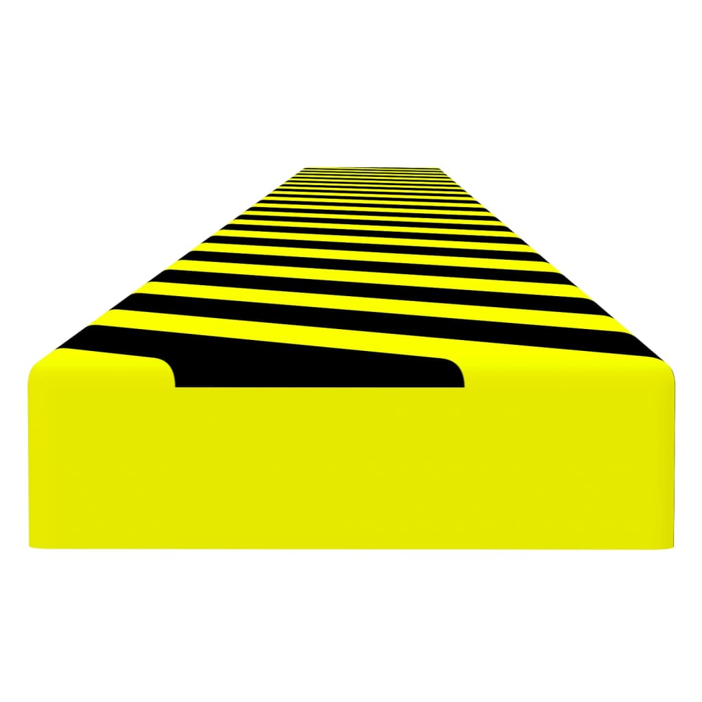 vidaXL Chránič hrán žlto-čierny 6x2x101,5 cm PU