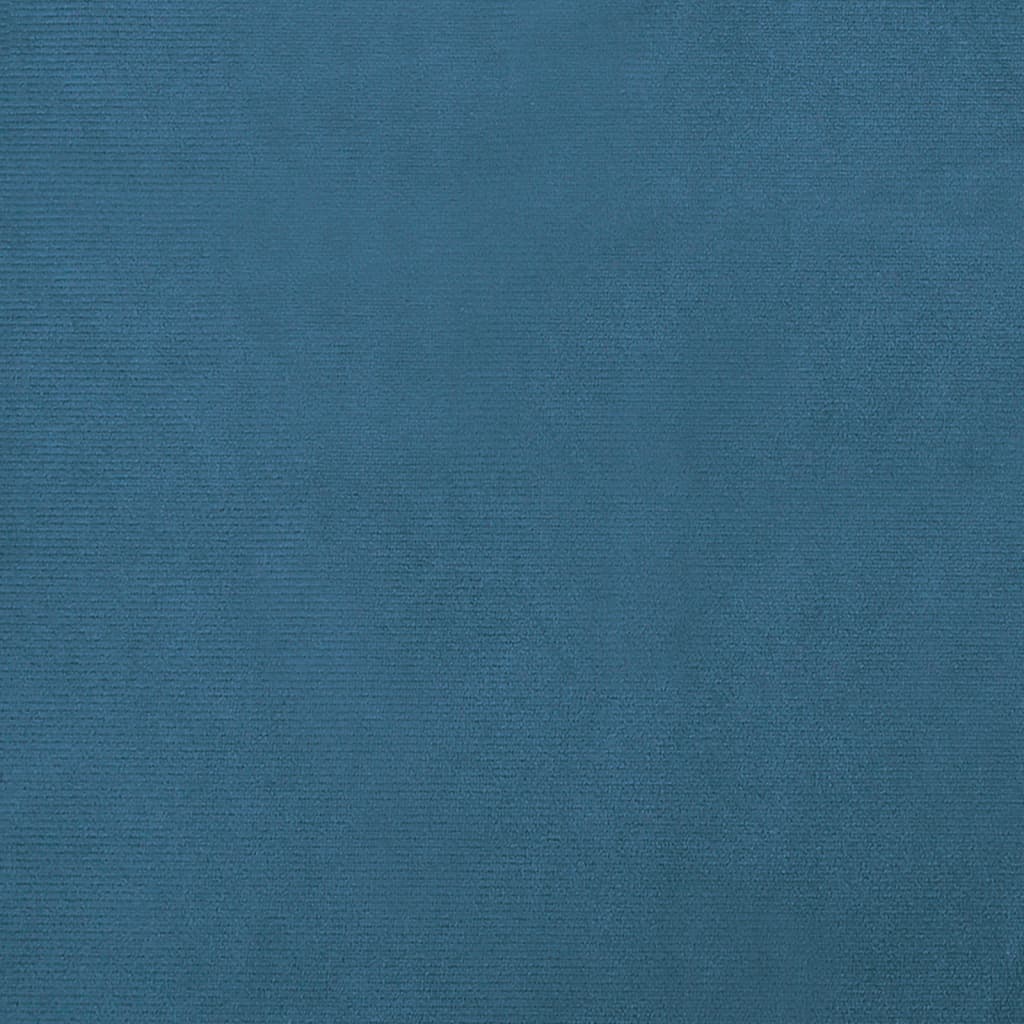 vidaXL Detská pohovka s podnožkou, modrá 100x50x30 cm, zamat