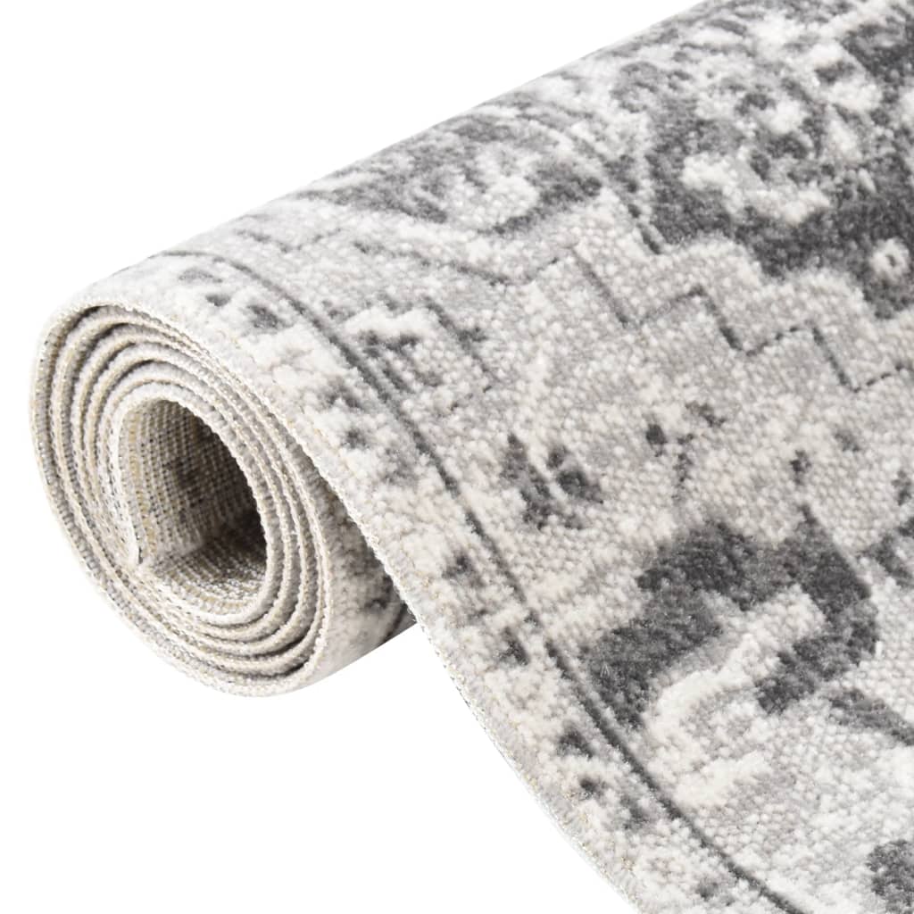vidaXL Vonkajší koberec hladké tkanie 100x200 cm bledosivý