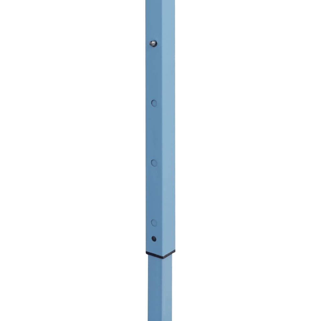 vidaXL Skladací altánok s 2 stenami 5x5 m, modrý