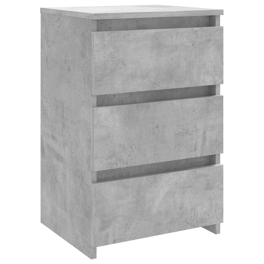vidaXL Nočné stolíky 2ks, betónovo sivé 40x35x62,5cm, kompozitné drevo