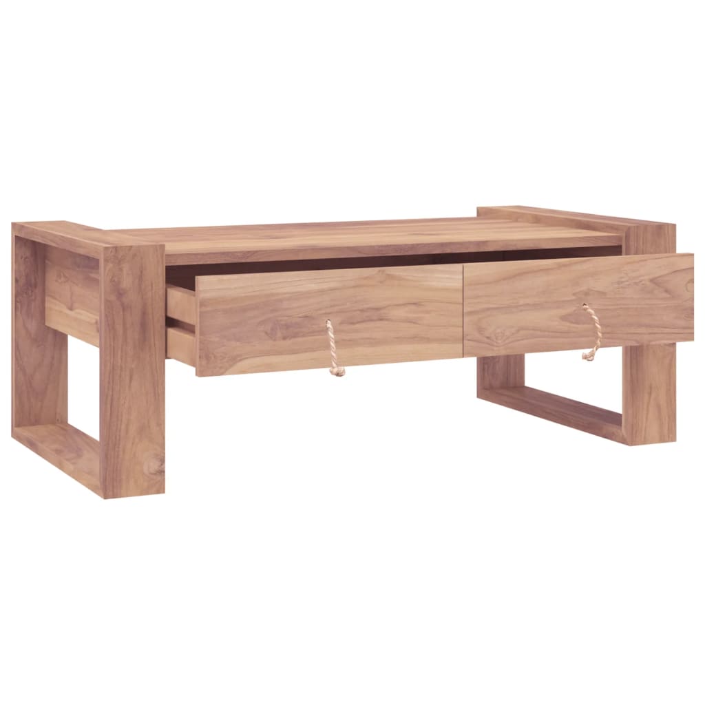 vidaXL Konferenčný stolík 110x60x40 cm masívne teakové drevo