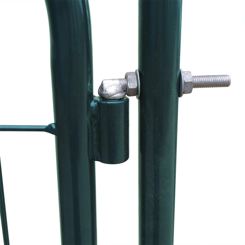 vidaXL Záhradná plotová brána, 100x100 cm, zelená