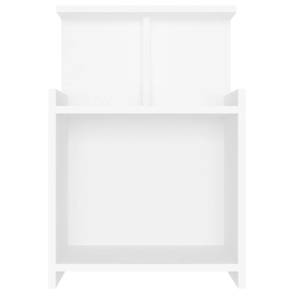 vidaXL Nočný stolík, biely 40x35x60 cm, kompozitné drevo