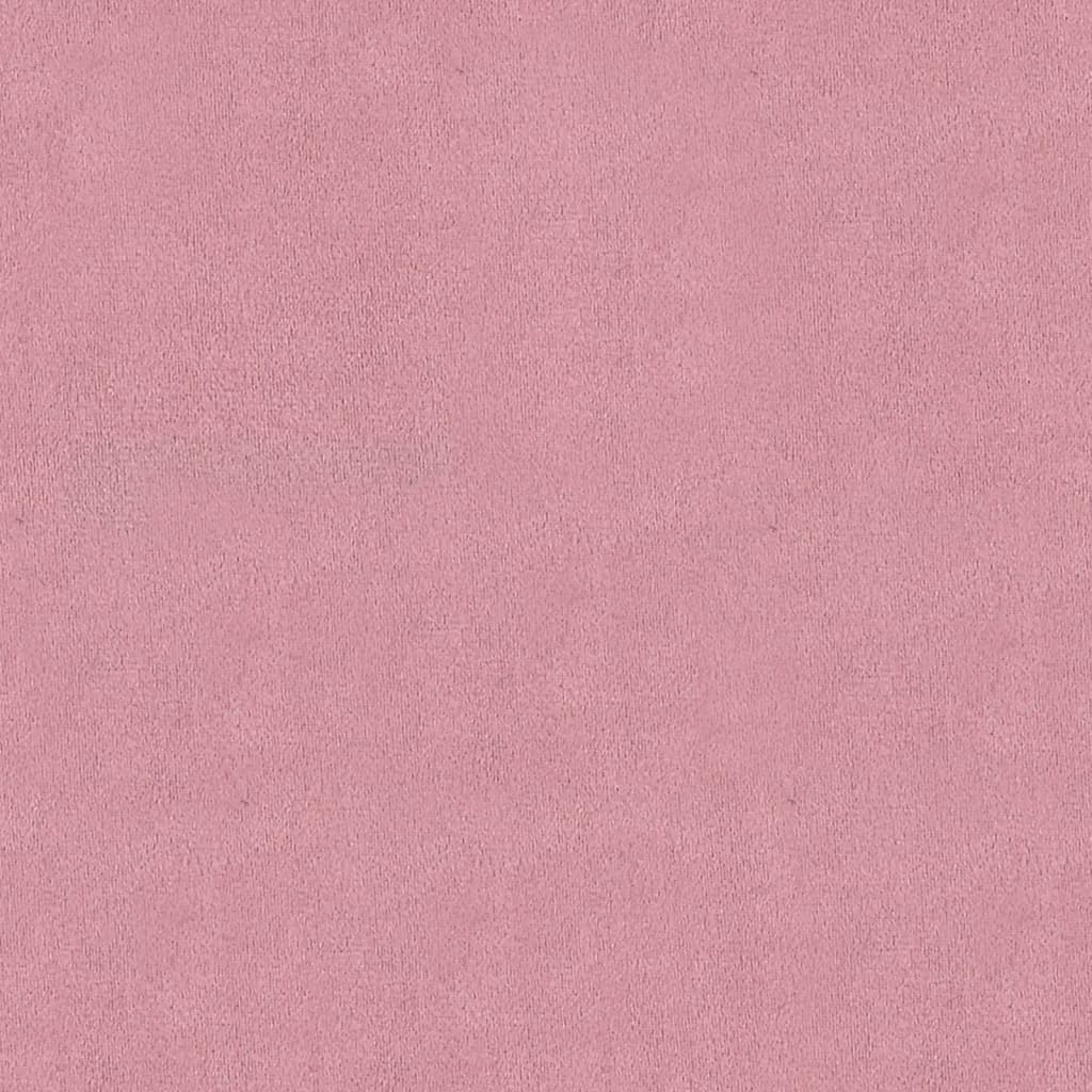vidaXL Úložná taburetka ružová 45x45x49 cm zamat