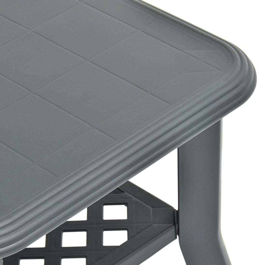 vidaXL Konferenčný stolík, zelený 90x60x46 cm, plast