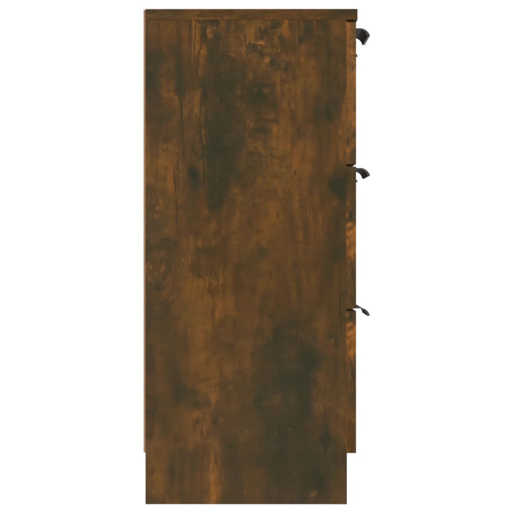 vidaXL Komoda dymový dub 60x30x70 cm spracované drevo