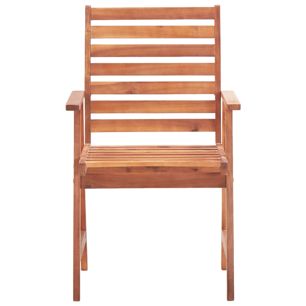vidaXL Vonkajšie jedálenské stoličky 2 ks masívne akáciové drevo