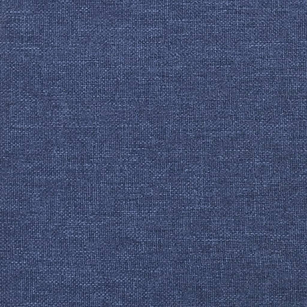 vidaXL Čelo postele modré 80 x 7 x 78/88 cm látka