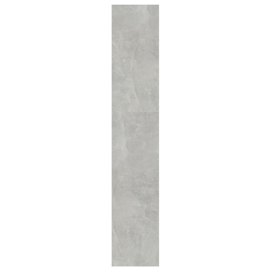 vidaXL Knižnica/deliaca stena betónová sivá 100x30x166 cm