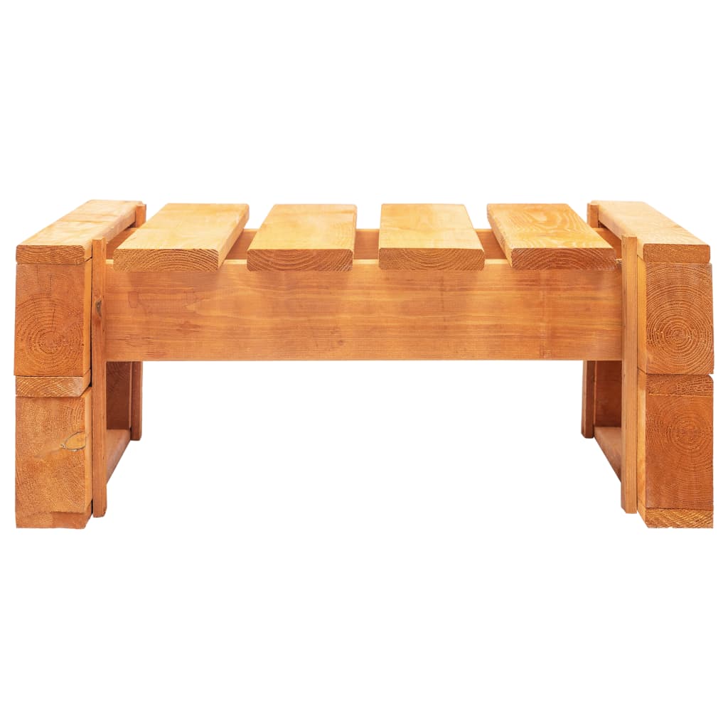 vidaXL Záhradná taburetka z paliet, drevo, medovo hnedá