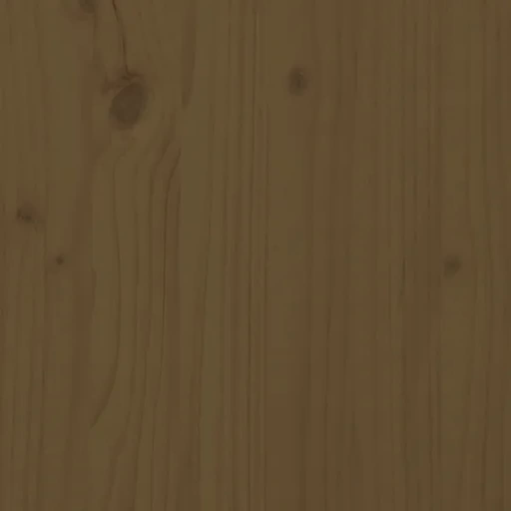 vidaXL Čelo postele medovo-hnedé 166x6x101 cm masívna borovica