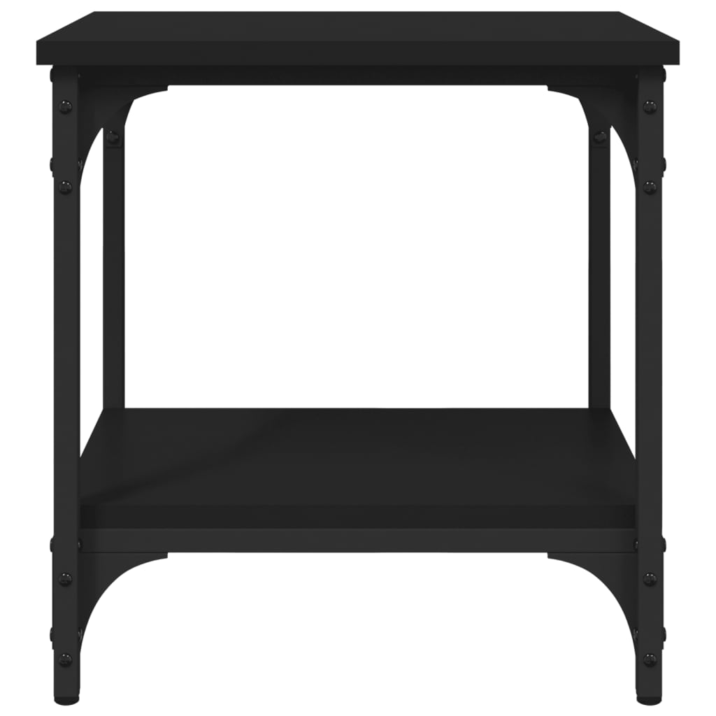 vidaXL Bočný stolík čierny 40x30x42 cm spracované drevo
