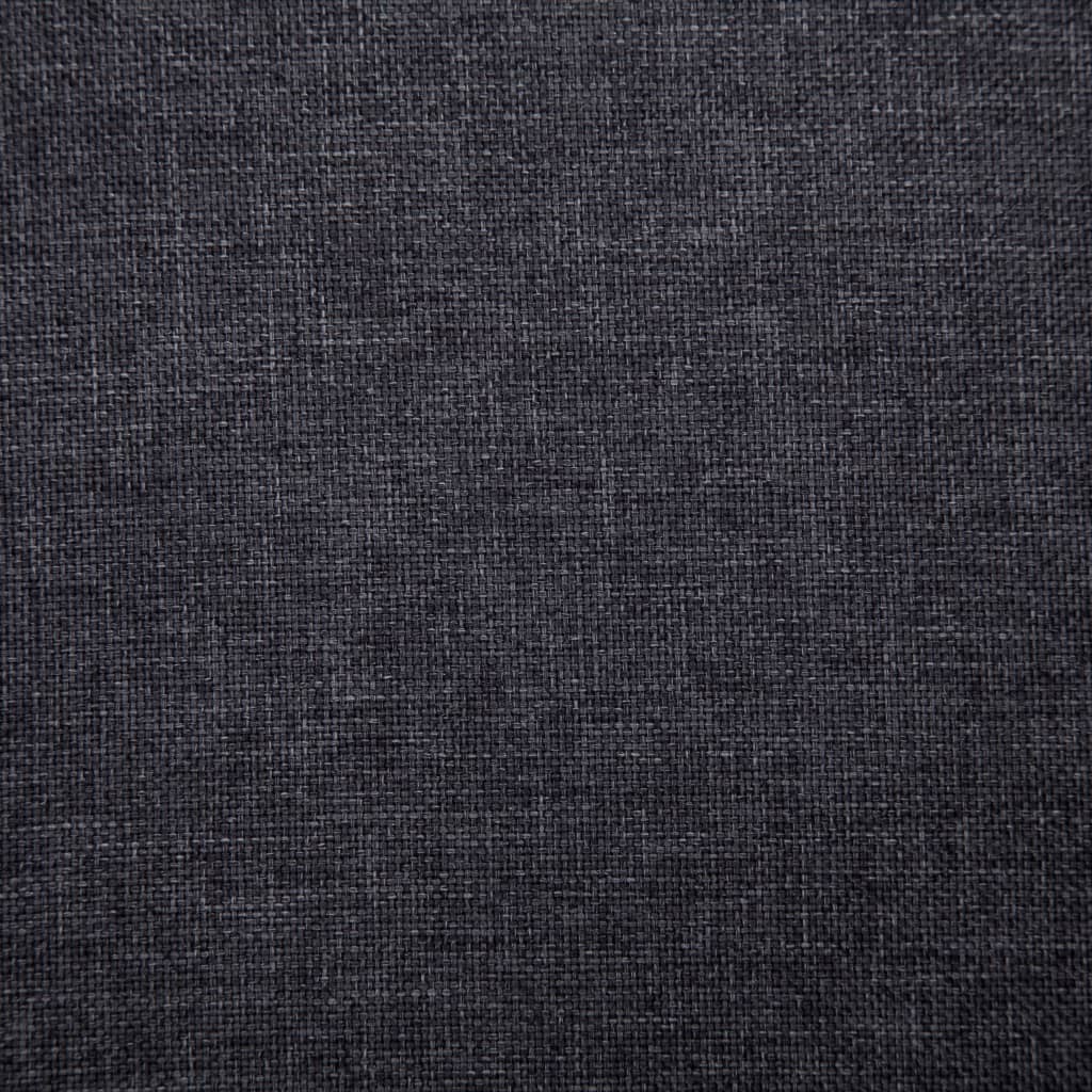 vidaXL Lavica 139,5 cm tmavosivá polyester