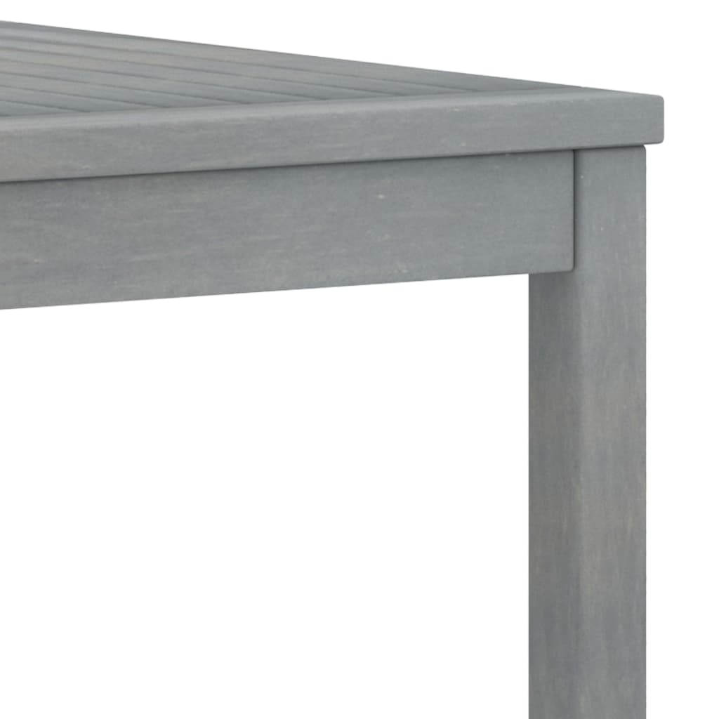 vidaXL Konferenčný stolík 100x50x33 cm sivý masívne akáciové drevo