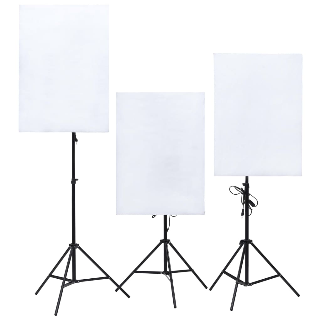 vidaXL Fotografické vybavenie lampy, dáždniky, pozadie a reflektor