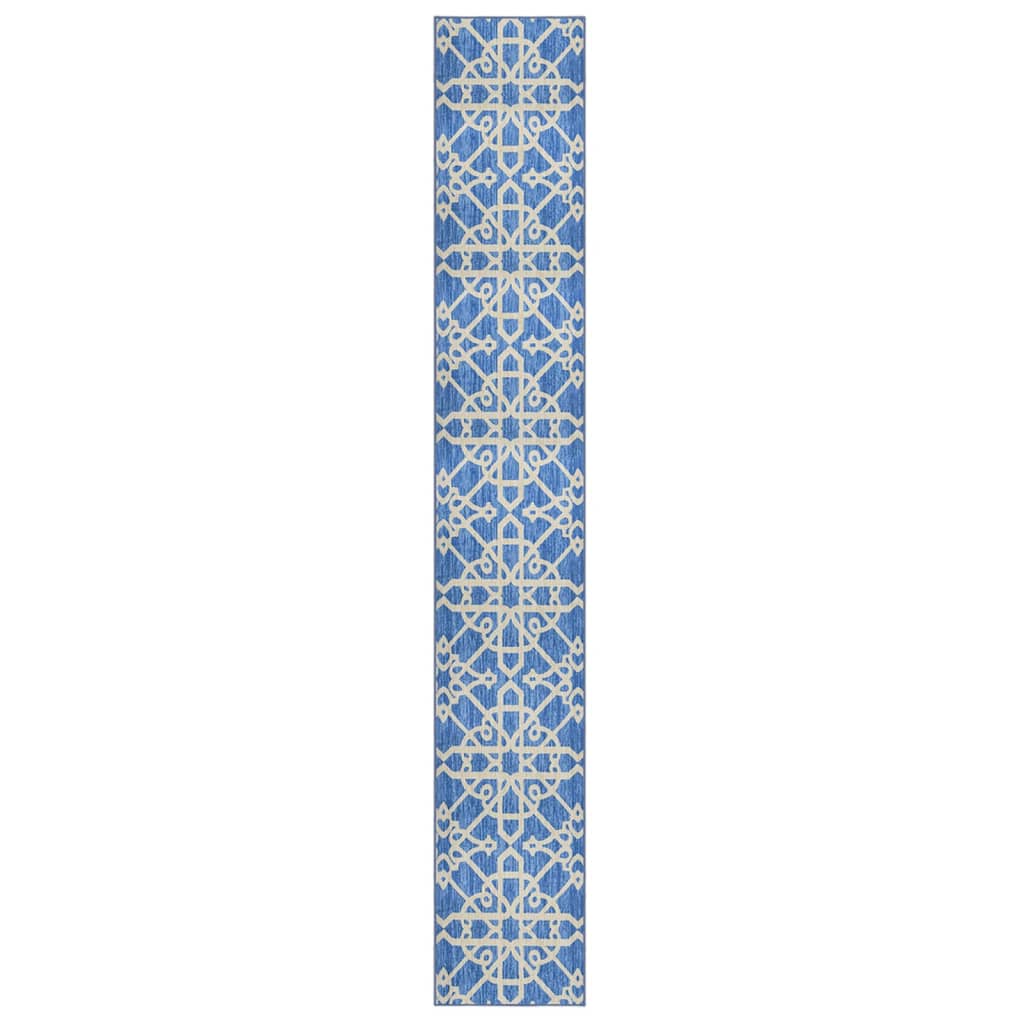 vidaXL Kobercový behúň modrý 80x600 cm