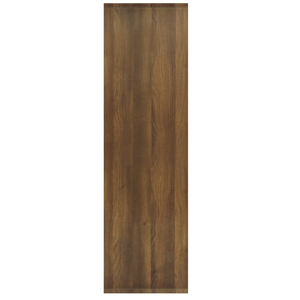 vidaXL Knižnica/rozdeľovač hnedý dub 80x30x103 cm spracované drevo