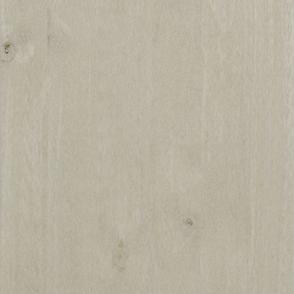 vidaXL Komoda biela 113x40x80 cm masívne borovicové drevo
